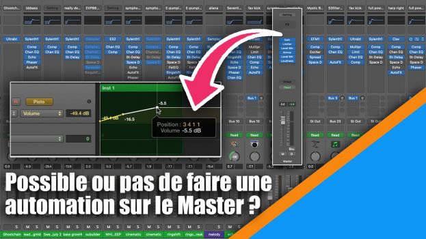 Tutoriel Logic Pro : possible ou pas de faire une automation sur la piste Master ?