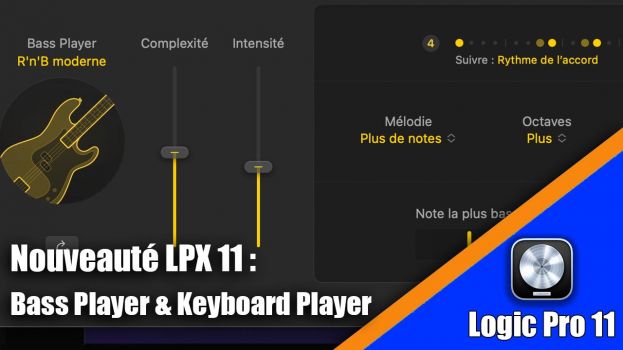Tutoriel Logic Pro 11: Bass Player et Keyboard Player