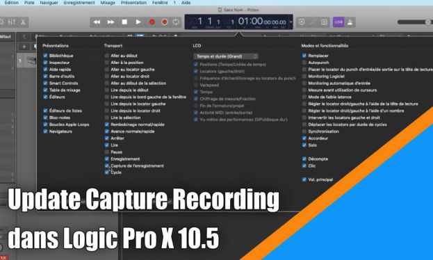 Update Capture Recording dans Logic Pro X v10.5