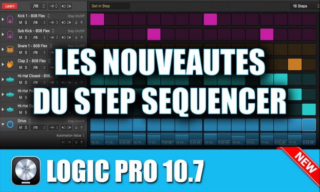 Update Logic Pro 10.7: les nouveautés du Step Sequencer