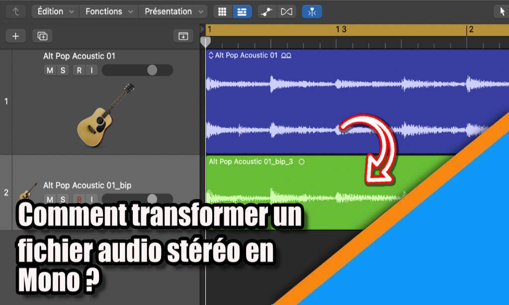 Comment transformer un fichier audio Stéréo en Mono ?