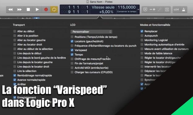Comment utiliser le Varispeed dans Logic Pro X