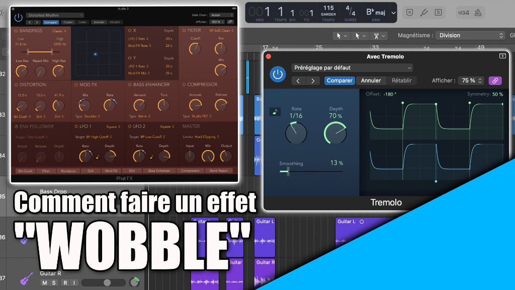 Tutoriel Logic Pro : comment faire un effet &quot;Wobble&quot; ?