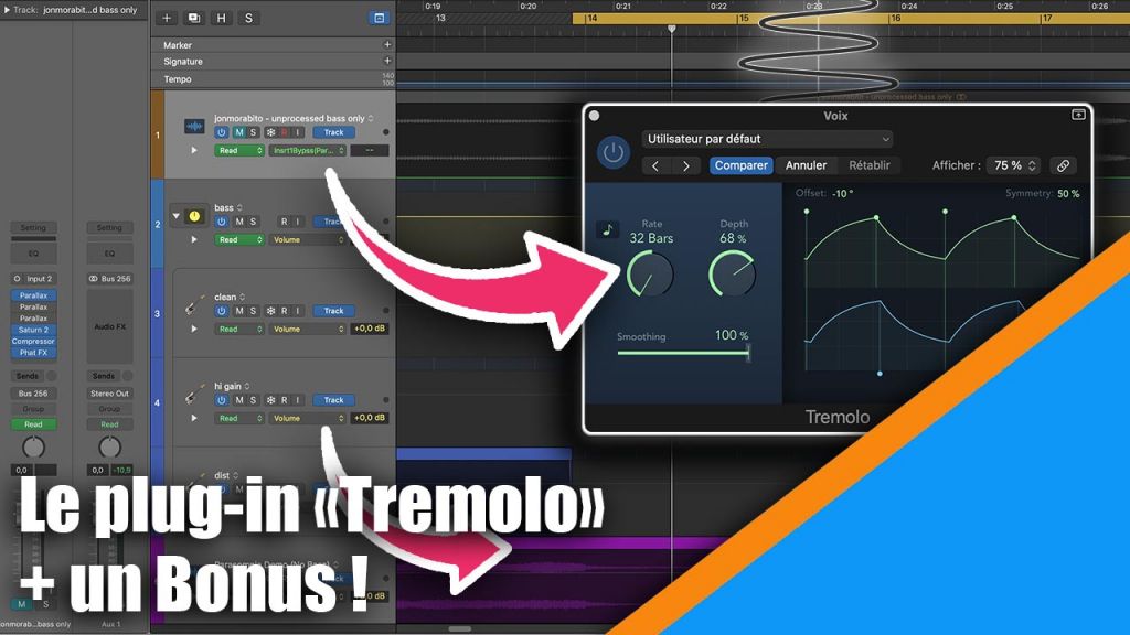 Tutoriel Logic Pro : le plug-in Tremolo (+ Bonus)