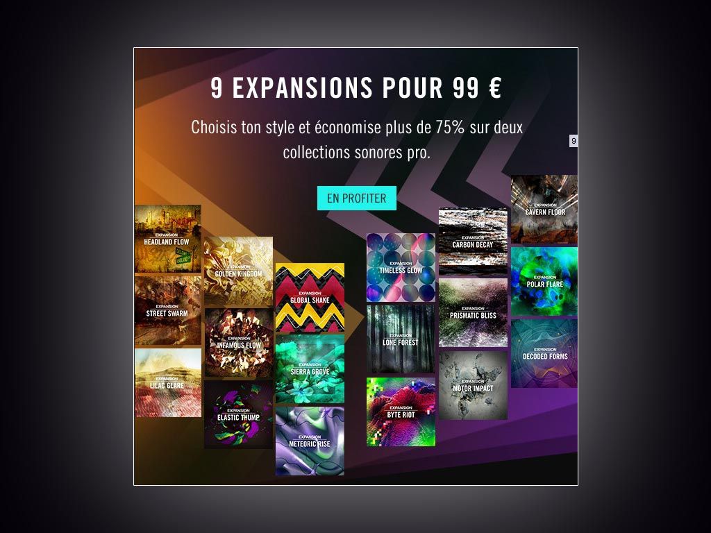 9 expansions pour 99€ chez Native Instruments