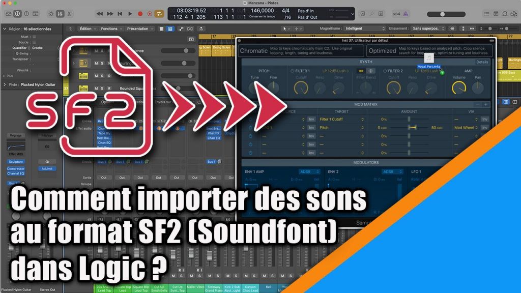 Tutoriel Logic Pro : comment loader des sonorités au format SF2 dans Logic ?