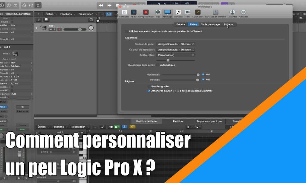 Comment personnaliser Logic Pro X ?