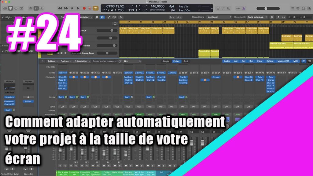 Raccourci Logic Pro : comment adapter automatiquement la taille d&#039;un projet à celle de votre écran