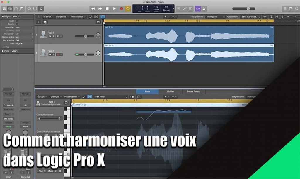 Comment harmoniser une voix dans Logic Pro X